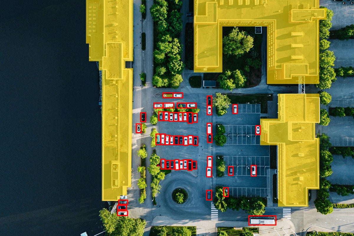 vehicle and building detection